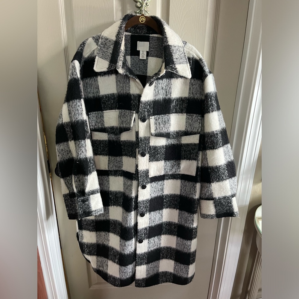 H&M Buffalo Plaid Coat